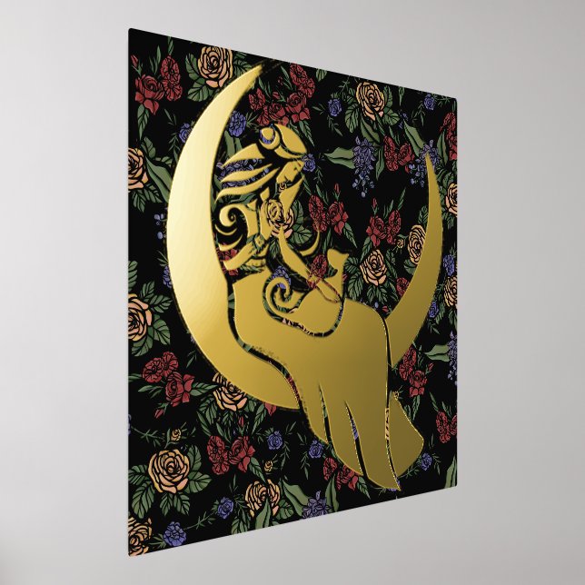 Moon Witch MoonChild Pagan Wicca Art Foil Prints (Laydown)