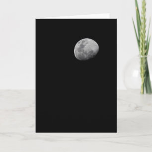 Moon with Black Sky   Zambia, South Luangwa Card