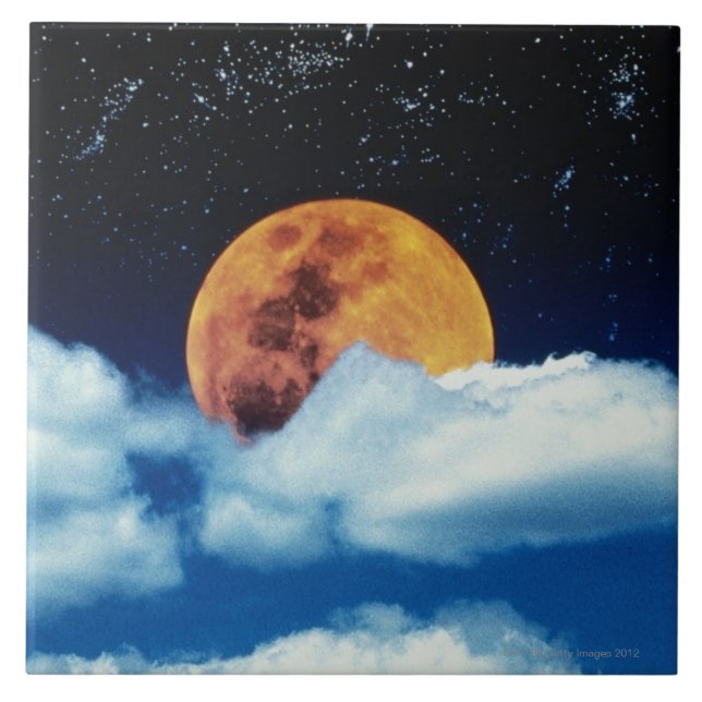 Moon with Stars Tile (Front)