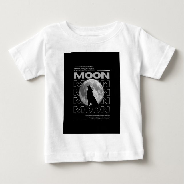 moon wolf t-shirts new design (Front)