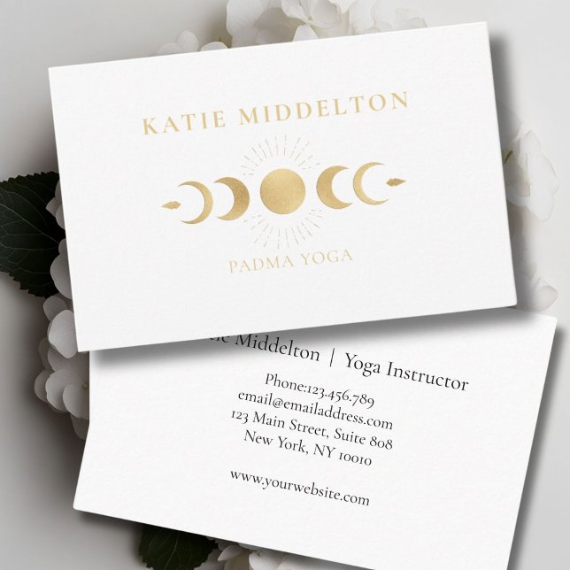 Moon Yoga Reiki Wellness Business Card (Moon Yoga Reiki Wellness Business Card)