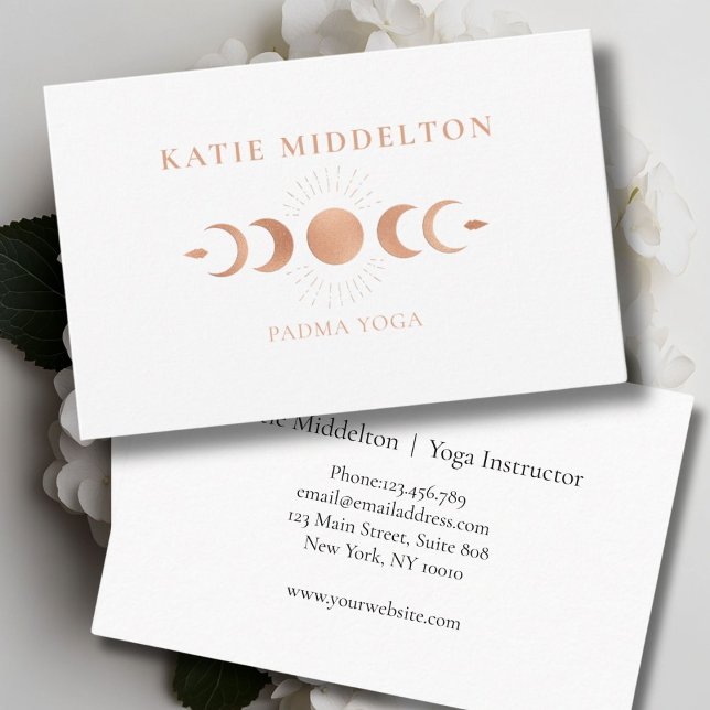 Moon Yoga Reiki Wellness Business Card (Moon Yoga Reiki Wellness Business Card)