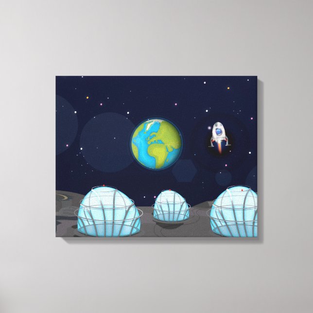 Moonbase Canvas Print (Front)