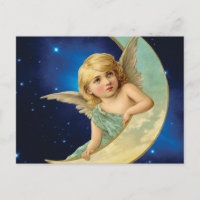 Moonbeam - Angel and Moon Collage