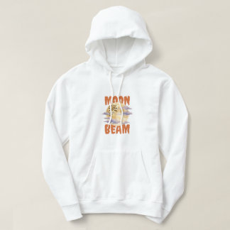Moonbeam Celestial Moonlight Design Hoodie