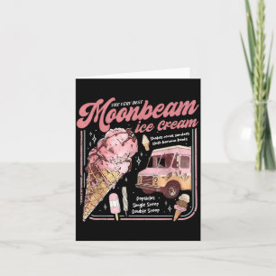 Moonbeam Ice Cream Truck Vintage Retro Card