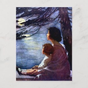 "Moonbeams" by Jessie Willcox Smith Postcard