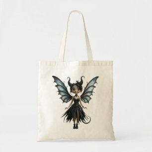Moonborn Little Shadow, the Cute Gothic Fairy Tote Bag