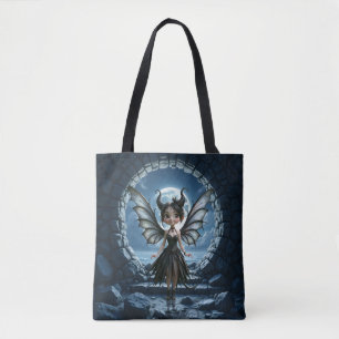 Moonborn Little Shadow, the Cute Gothic Fairy  Tote Bag