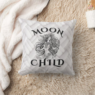 MoonChild Floral Crown Divine Feminine Cushion