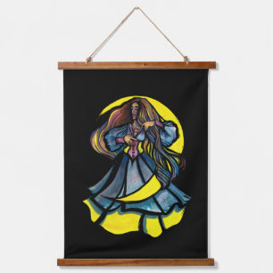 MoonChild Goddess Art Moon Goddesses Moon Child Hanging Tapestry