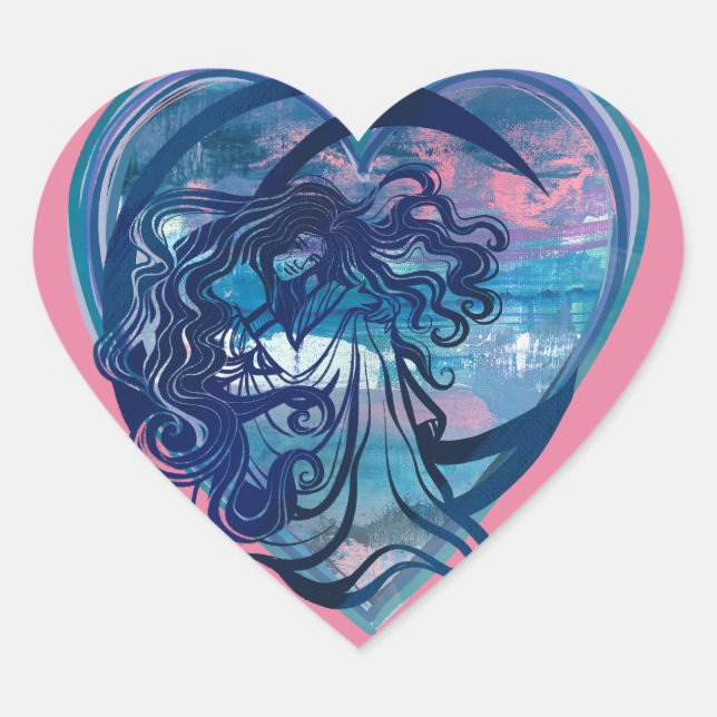 MoonChild Goddess                                  Heart Sticker (Front)