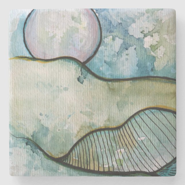 MoonChild  Stone Coaster (Front)