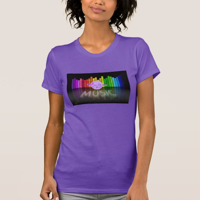 MoonDreams Music Equalizer Purple Fine Jersey Tee (Front)