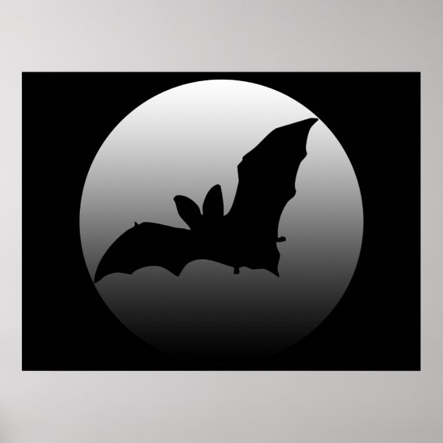 Mooned Bat Poster Print (Front)