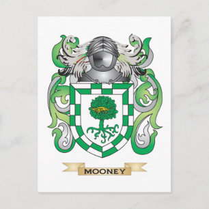 Mooney Coat of Arms (Family Crest) Postcard