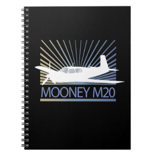 Mooney M20 Aircraft Spiral Notebook