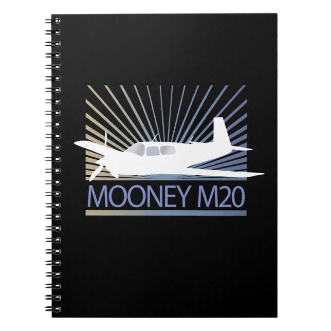 Mooney M20 Aircraft Spiral Notebook (Front)