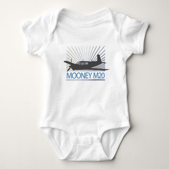 Mooney M20 Aviation Baby Bodysuit (Front)