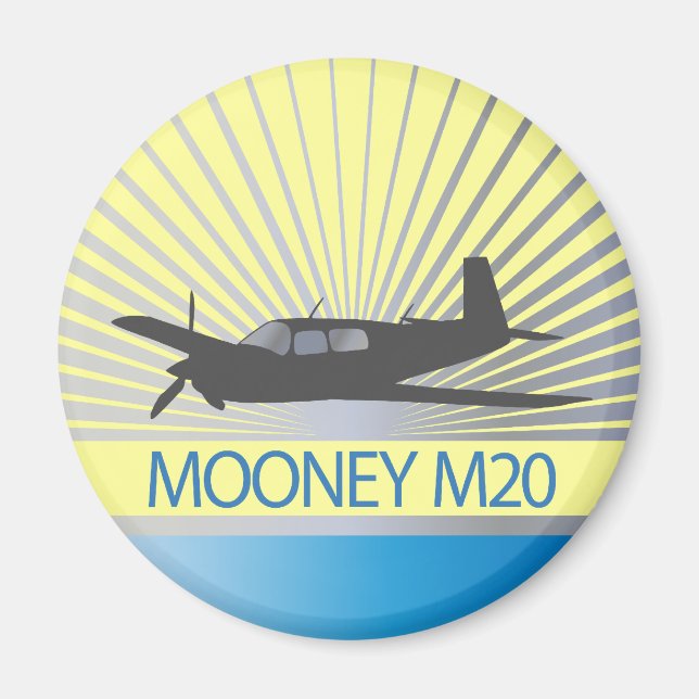 Mooney M20 Aviation Magnet (Front)