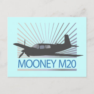 Mooney M20 Aviation Postcard