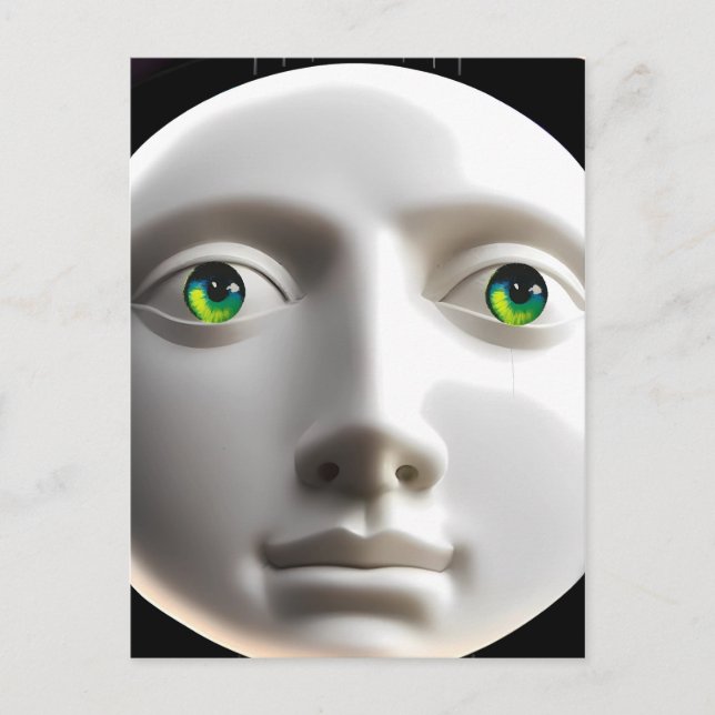 Moonfaced Love Object Postcard (Front)
