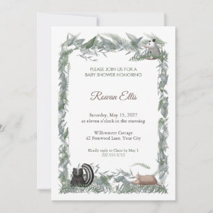 Moonfern Burrow Baby Shower Invitation
