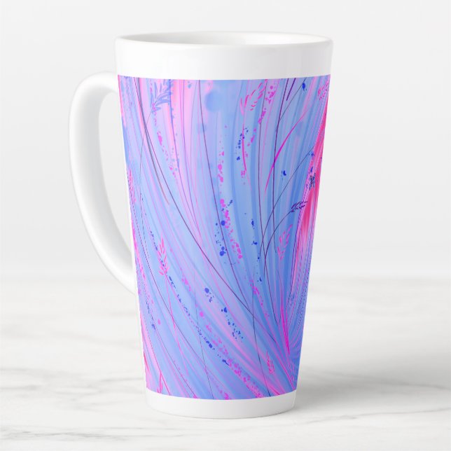 Moonflower  latte mug (Left Angle)