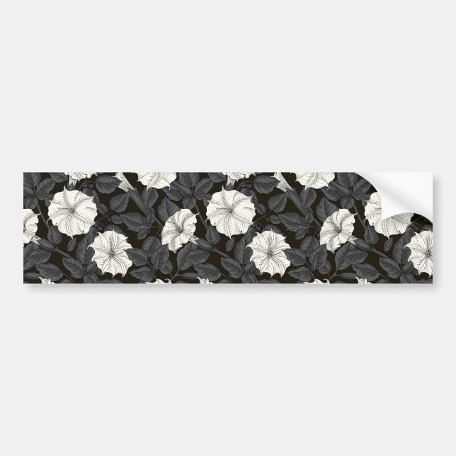 Moonflowers Bumper Sticker (Front)