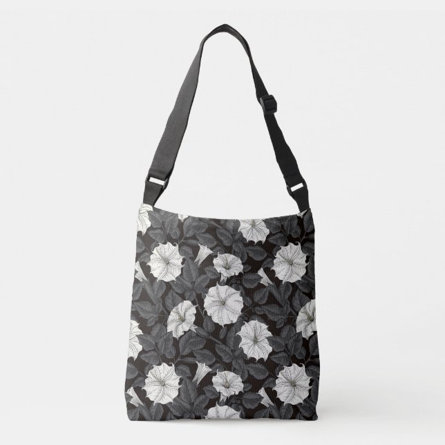 Moonflowers Crossbody Bag (Front)
