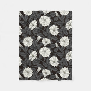 Moonflowers Fleece Blanket