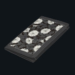 Moonflowers Trifold Wallet<br><div class="desc">Hand-drawn pattern with moonflowers</div>