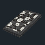 Moonflowers Trifold Wallet<br><div class="desc">Hand-drawn pattern with moonflowers</div>