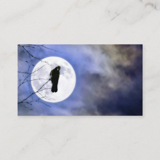 Moonglo Crow Business Card (Front)