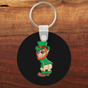 Mooning Leprechaun Butt St Patrick's Day Irish Key Ring