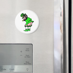 Mooning Leprechaun Magnet