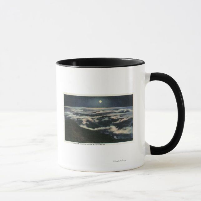 Moonlight Above the Clouds on Mount Washington Mug (Right)