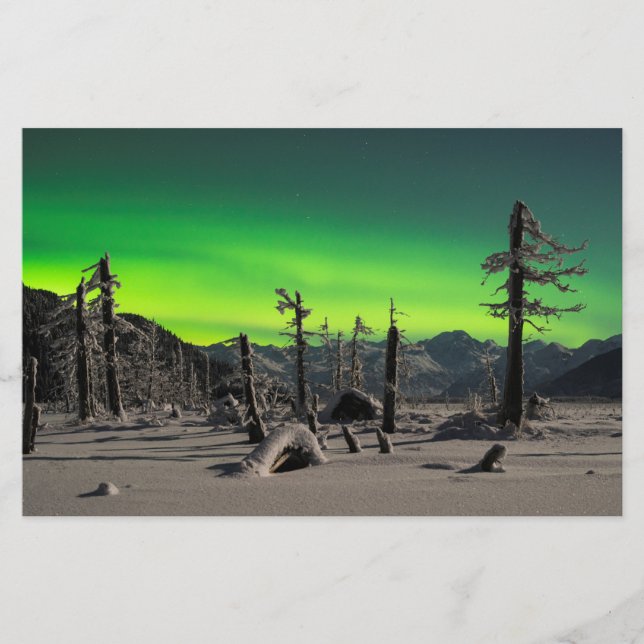 Moonlight Aurora Stationery (Front)