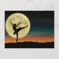 Moonlight Ballet Silhouette Dancer