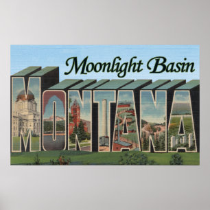 Moonlight Basin, Montana Poster