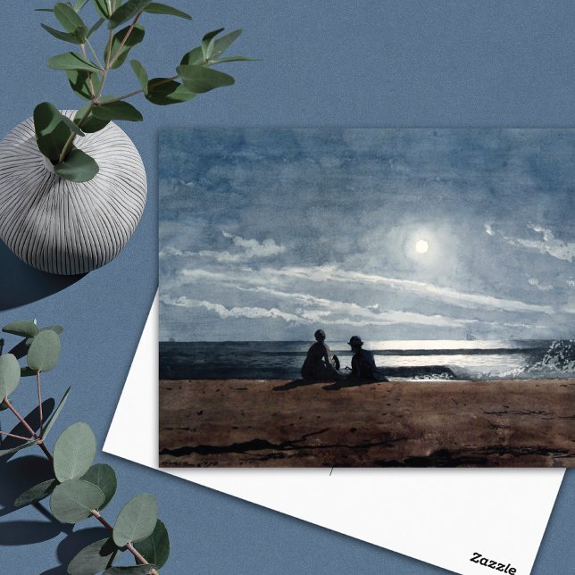 Moonlight Beach Landscape Winslow Homer Postcard (Creator Uploaded)