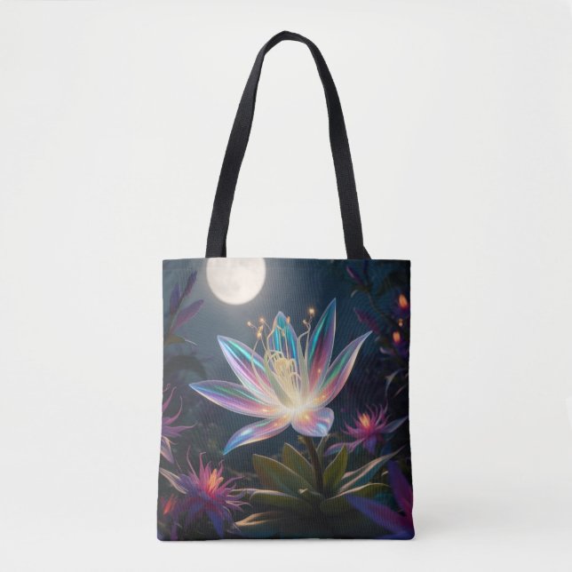 Moonlight Bloom Tote Bag (Front)