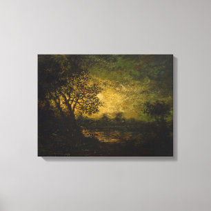 Moonlight (by Ralph Albert Blakelock) Canvas Print