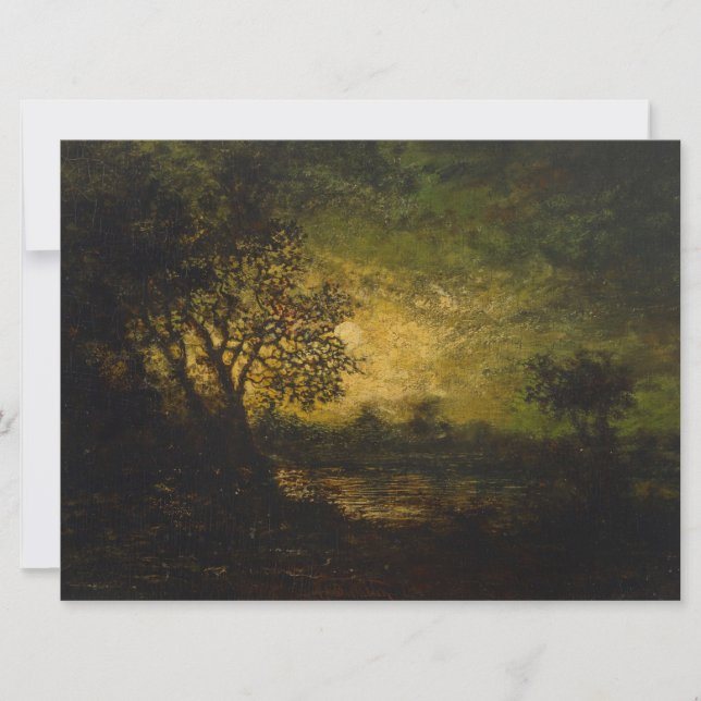 Moonlight (by Ralph Albert Blakelock) Card (Front)
