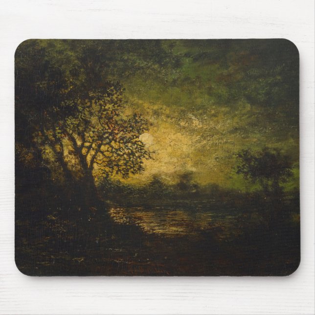 Moonlight (by Ralph Albert Blakelock) Mouse Pad (Front)