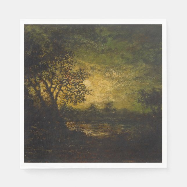 Moonlight (by Ralph Albert Blakelock) Napkin (Front)