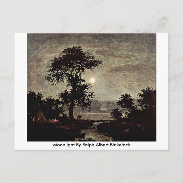 Moonlight By Ralph Albert Blakelock Postcard (Front)
