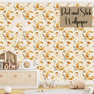 Moonlight Celestial Mushroom Peel And Stick Fall Wallpaper