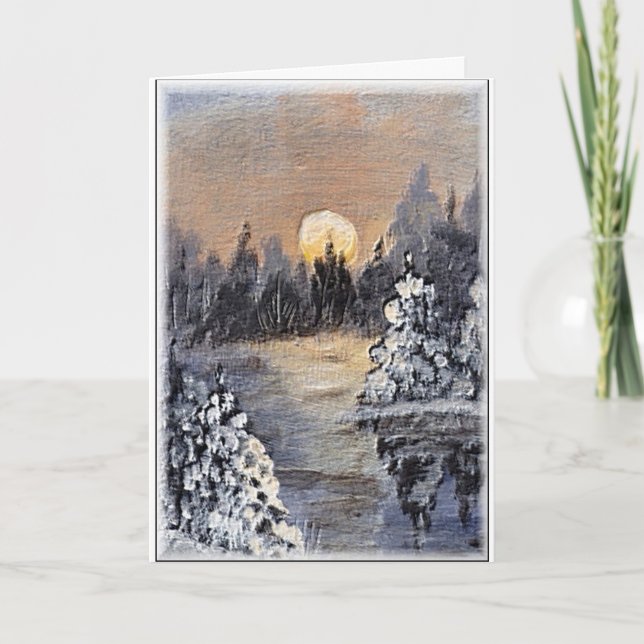 Moonlight - Christmas Greeting Card (Front)