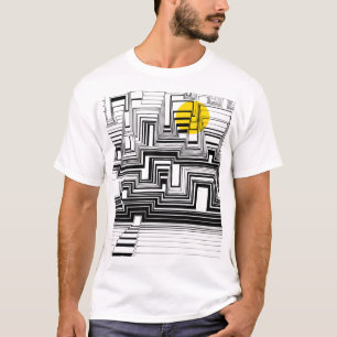 Moonlight City Doodle Art T-Shirt